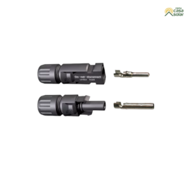 Segunda imagem do produto Conector para Painel Solar Macho e Fêmea com Terminais - ProAuto
