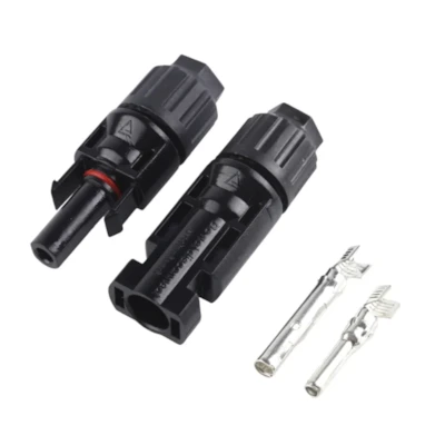Segunda imagem do produto Conector para Painel Solar Macho e Fêmea com Terminais - Suyeego