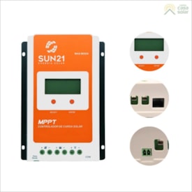 Segunda imagem do produto  Controlador de Carga 20A 12V/24V MPPT SUN21 - MAX-M2024