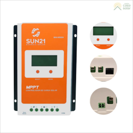 Segunda imagem do produto  Controlador de Carga 30A 12V/24V MPPT SUN21 - MAX-M3024
