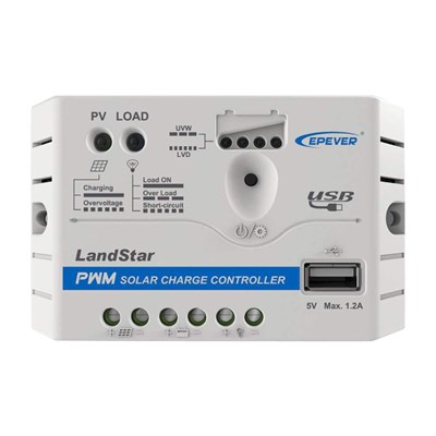 Controlador De Carga Para Painel Solar 30A Usb 12/24V Pwm - MaxPow