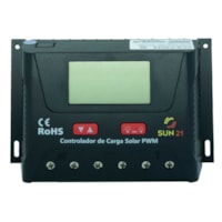 Controlador de Carga 30A 12V/24V PWM SUN21 - CCS-P3024 Controlador de Carga 30A 12V/24V PWM SUN21 - CCS-P3024