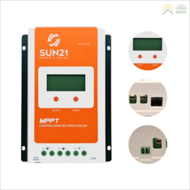 Segunda imagem do produto  Controlador de Carga 40A 12V/24V MPPT SUN21 - MAX-M4024