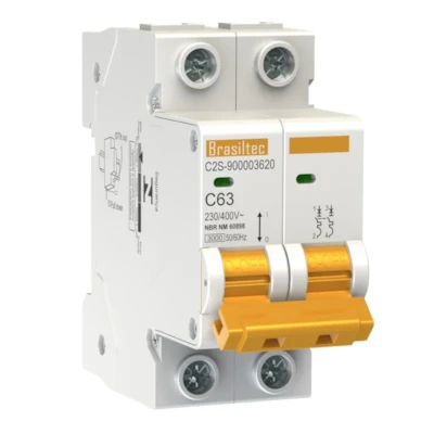 Disjuntor Bifasico 63A 3Ka Alta Proteção Brasiltec