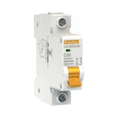 Disjuntor Monofasico 20A 3Ka 220V - Brasiltec