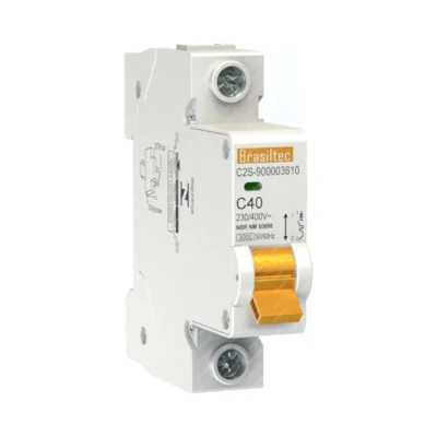 Disjuntor Monofásico 40A 3KA Alta Proteção Brasiltec