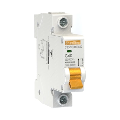 Disjuntor Monofásico 40A 3KA Alta Proteção Brasiltec