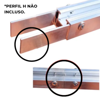 Segunda imagem do produto Emenda para Trilho Solar Padrão Romagnole