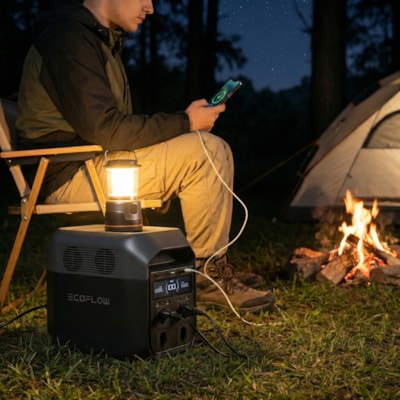 Segunda imagem do produto Estação Ecoflow Delta 3 1800W 127V com Bateria Lítio