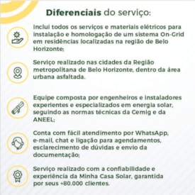 Segunda imagem do produto Instalação de Energia Solar Residencial em BH e Região