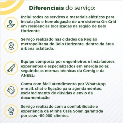 Segunda imagem do produto Instalação de Energia Solar Residencial em BH e Região