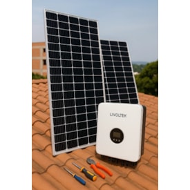 Instalação Kit Solar para Economia até 870kWh/mês Livoltek - BH e Região