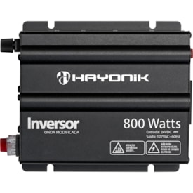 Inversor de 800W 24V/127V Onda Modificada Hayonik - HAY800W