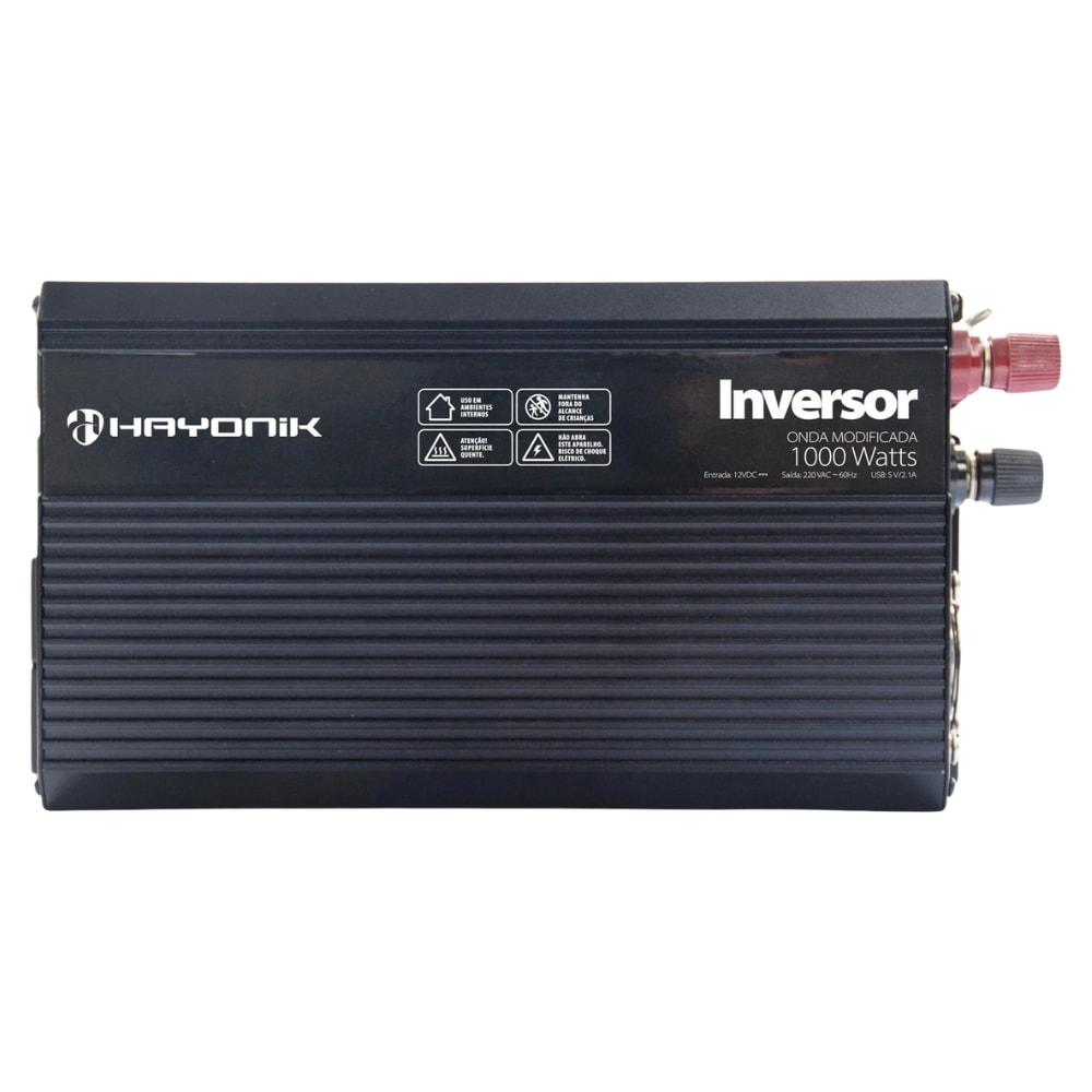 Inversor de Tensão 1000W 12V/220V Modificada Hayonik MSW-121
