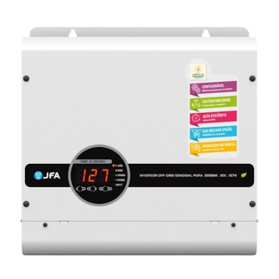 Inversor de Tensão Onda Senoidal 2000W 12/127V - JFA