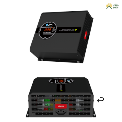 Segunda imagem do produto Inversor De Tensão Onda Senoidal 2000W 12/220V Black - JFA