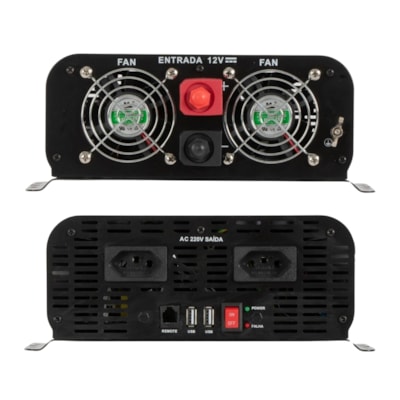 Segunda imagem do produto Inversor de Tensão Onda Senoidal 2000W 12V/220V PSW122 - Hayonik