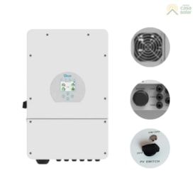 Segunda imagem do produto Inversor Híbrido 5kW 127/220V Bifásico 2MPPT Deye - SUN-5K-SG01LP1-US
