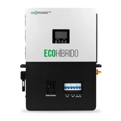 Segunda imagem do produto Inversor Híbrido 5kW 127V/220V Bifásico 1MPPT Luxpower - SNA5000-BR-E ECO AFCI