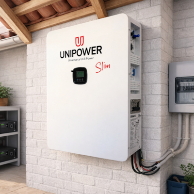 Inversor Solar All In One 4,5kW 48/127V com Litio 4,8kW Unipower Slim U HOME4.5K4800