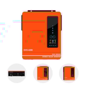 Segunda imagem do produto Inversor Solar Carregador 4,2kw 24V 220V MPPT 80A Anern Evo4200