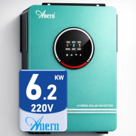 Segunda imagem do produto Inversor Solar Carregador 6,2kw 48V 220V MPPT 80A Anern Evo6200L-NE
                                            