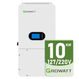 Segunda imagem do produto Inversor Solar Híbrido 10kW 127/220V Bifásico 2MPPT Com WiFi Growatt - SPH 10000TL HU US