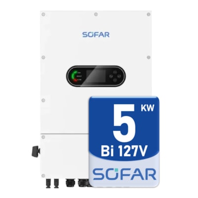 Segunda imagem do produto Inversor Solar Híbrido 5kW 127/220V Bifásico 2MPPT Sofar HYD-5K-LSP1