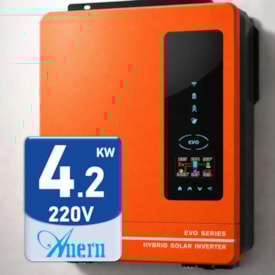 Segunda imagem do produto Inversor Solar Hibrido Off-Grid 4,2kw 24V 220V MPPT 80A Anern Evo4200