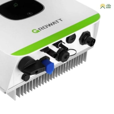 Segunda imagem do produto Inversor Solar Monofásico 10kW 220V 3 MPPT Growatt - MIN10000TL-X