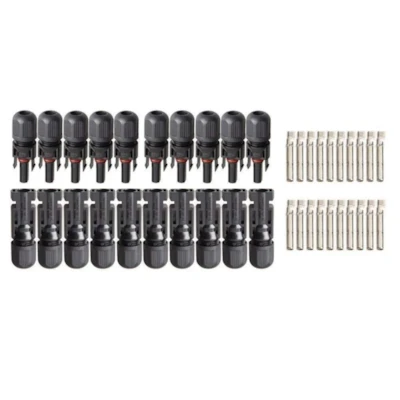 Kit 10 Pares Conector para Painel Solar com Terminais - Suyeego
