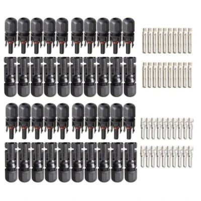 Kit 100 Pares Conector para Painel Solar com Terminais - Suyeego