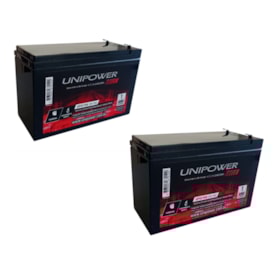 Kit 2 Bateria Estacionária VRLA 7Ah 12V Unipower Nobreak