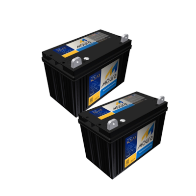 Kit 2 Baterias Estacionarias Moura 111Ah 12V (antiga 105Ah) - 12MS111