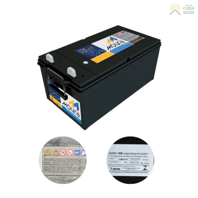 Segunda imagem do produto Kit 2 Baterias Estacionarias Moura 234Ah 12V (antiga 220Ah) - 12MS234