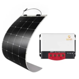 Kit 2 Painel 250W Flexível Para Caminhão Geladeira 24V