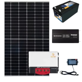 Kit 2 Painel Solar 435W com Controlador MPPT 40A 12V