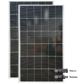 Kit 2 Placas 160W Monocristalino com Conector - ZJNAC-160MS