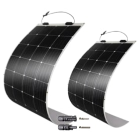 Kit 2 Placas Flexível 250W Monocristalino com Conector MC4