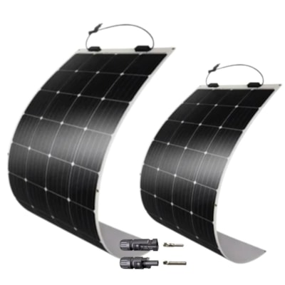 Kit 2 Placas Flexível 250W Monocristalino com Conector MC4