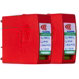 Kit 2 unidades Plugue DPS para Proteção de Surto CC 1040V 40kA Clamper
                                            