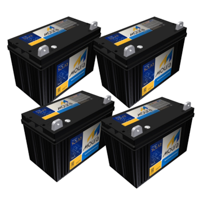 Kit 4 Baterias Estacionarias Moura 111Ah 12V (antiga 105Ah) - 12MS111