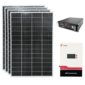 Kit 4 Painel Solar 280W com Controlador 60A e Bateria 48V
