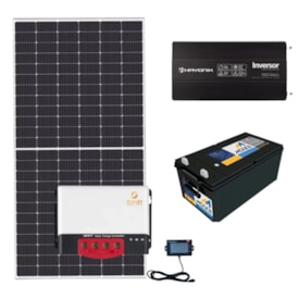 Kit 4 Painel Solar 555W com Controlador MPPT 40A 12V