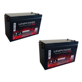 Kit 5 Baterias Estacionária VRLA 7Ah 12V Unipower Nobreak - UP1270SEG 