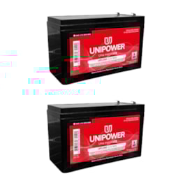 Kit 5 Baterias Estacionária VRLA 9Ah 12V Unipower Nobreak - UP1290 