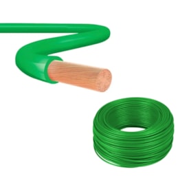 Kit 5 Metros de Cabo Flexível 750V 6mm Verde