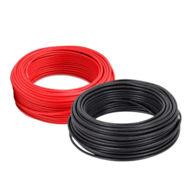 Kit 50 Metros Cabos Vermelho e Preto Ligação Placas Solares 6mm