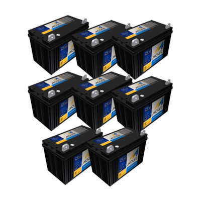 Kit 8 Baterias Estacionarias Moura 111Ah 12V (antiga 105Ah) - 12MS111