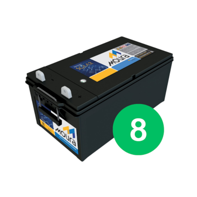 Kit 8 Baterias Estacionarias Moura 234Ah 12V (antiga 220Ah) - 12MS234